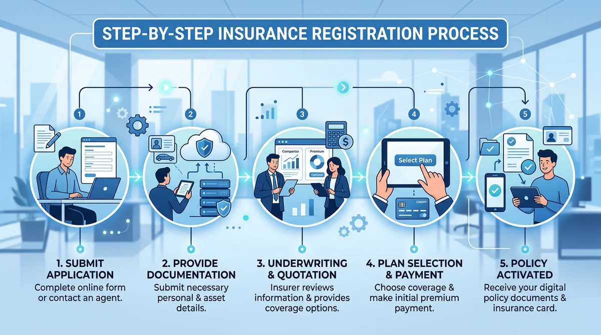 Процесс оформления страхового полиса