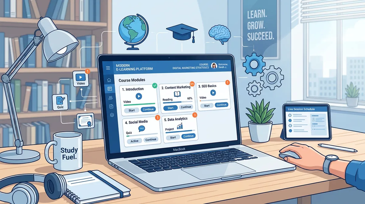 Формат обучения — модульная структура и подача информации